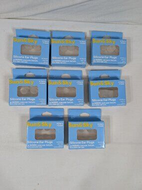 Sun & Sky Silicone Ear Plugs x8